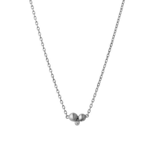 byBiehl - Pebbles sølv halskæde med sten - 3-3801a-r