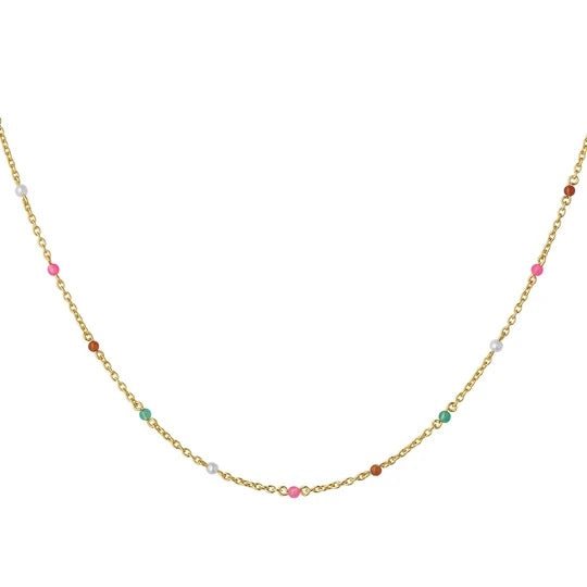 byBiehl - Scarlett halskæde med forskellige farvede sten - 3-3401m-gp