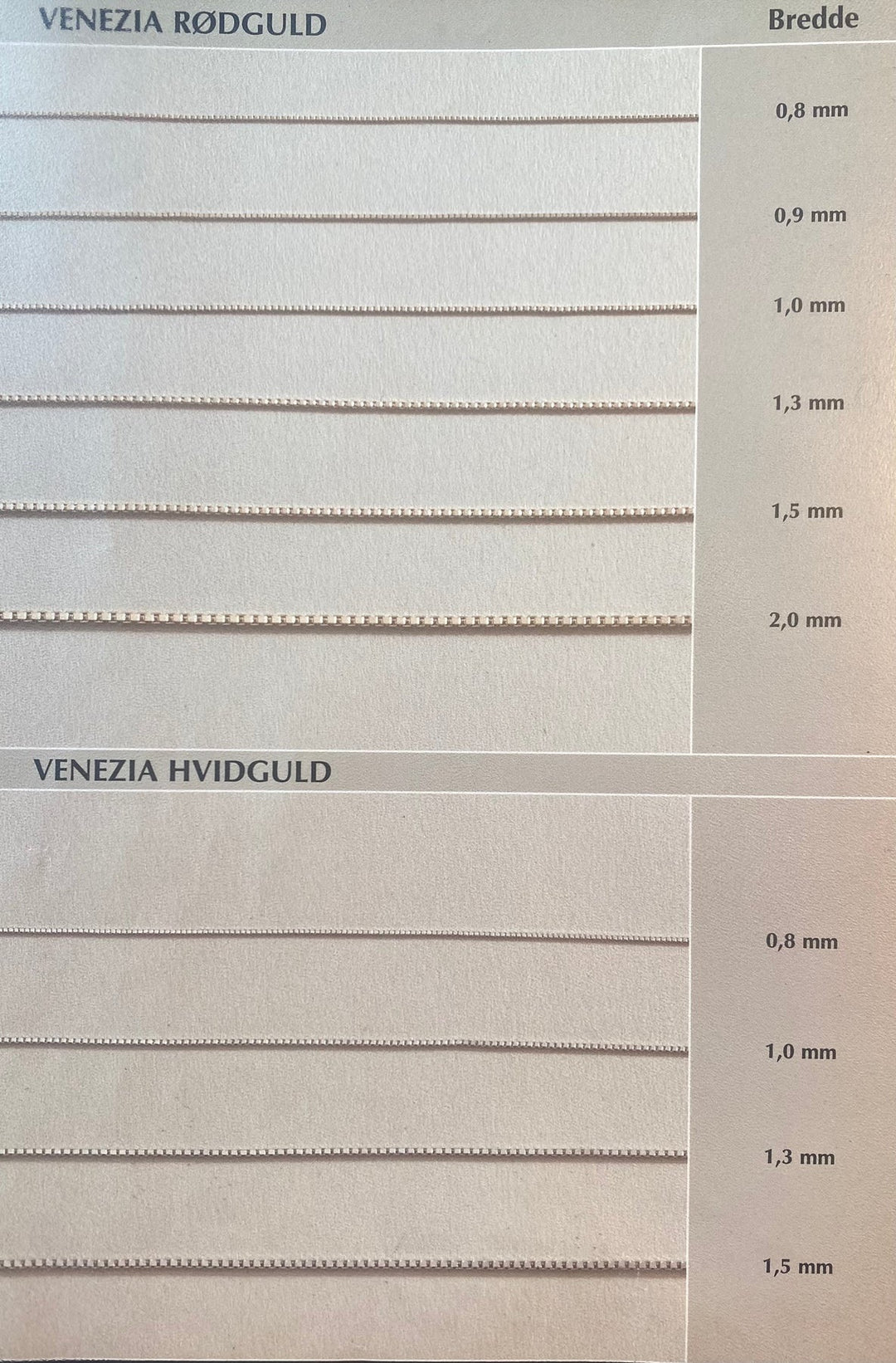 BNH - Venezia 14 karat guld halskæde med karabin lås