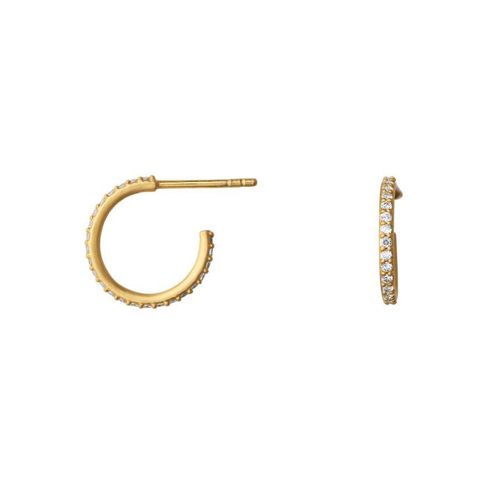 byBiehl - Mini Sparkle Hoop i forgyldt - 4-029a-gp